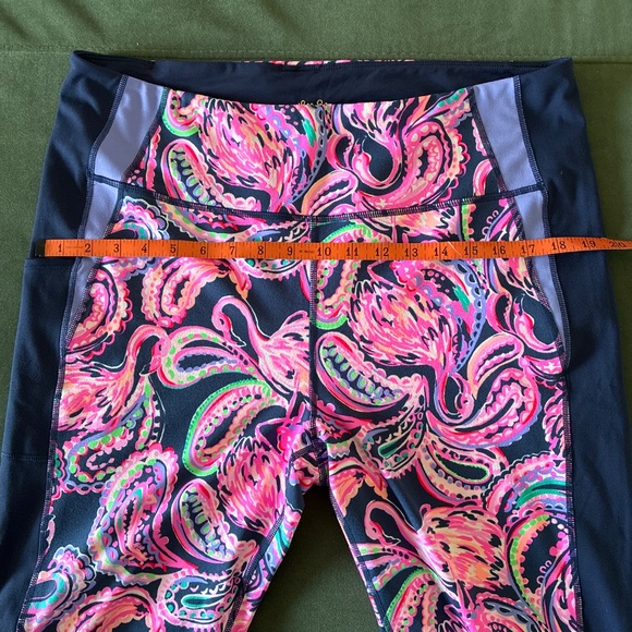Lilly Pulitzer UPF 50+ LUXLETIC 24" Weekender High Rise Midi Legging XXL - Picture 5 of 12